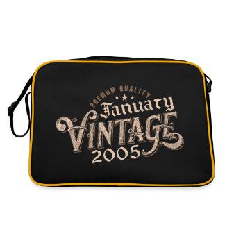 January 2005 | 2005 January Vintage Anniversary - Retro Bag - black/gold - Back