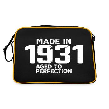 Vintage 1931 Birthday Gift 1931 Retro - Retro Bag - black/gold - Back