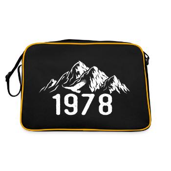Anniversaire vintage 1978 - idée cadeau rétro 1978 - Sac Retro - noir/or - Dos