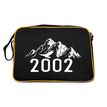 Vintage Geburtstag 2002 - Retro Geschenkidee 2002 - Retro Tasche - Schwarz/Gold - Hinten