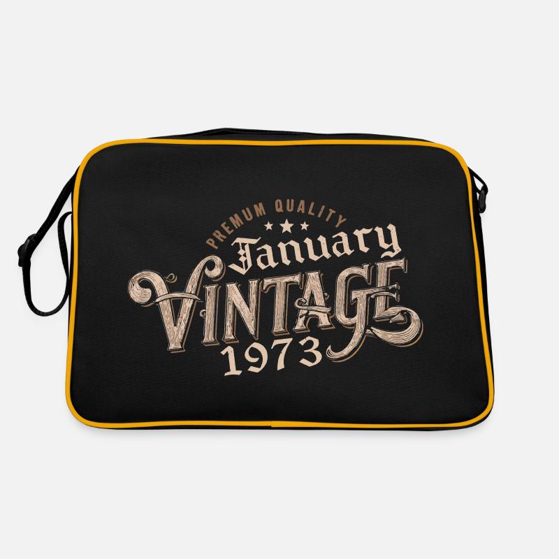 Janvier 1973 | 1973 Janvier Vintage Anniversaire Sac Retro