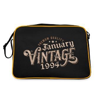 January 1994 | 1994 January Vintage Birthday - Retro Bag - black/gold - Back