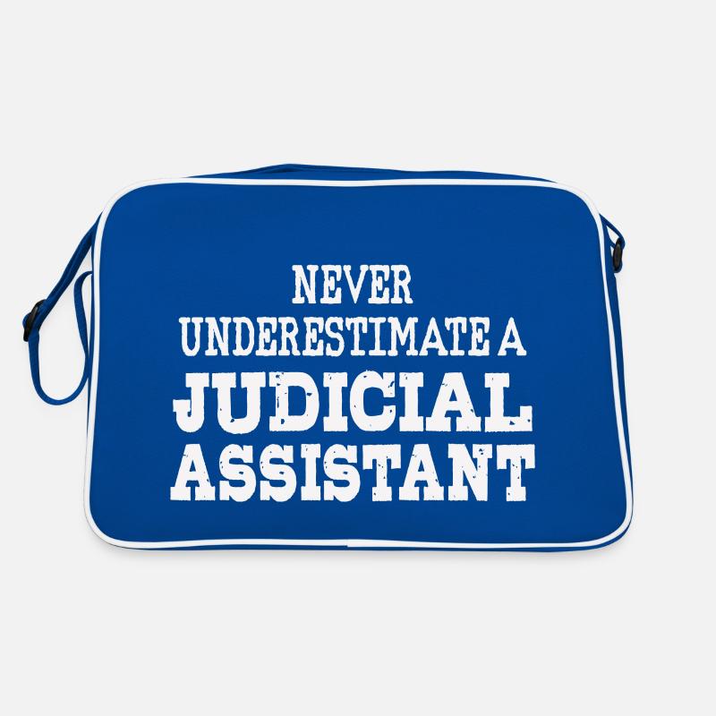 Never underestimate a Judicial assistant Retro Bag