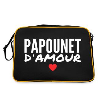 Papounet D'amour - Sac Retro - noir/or - Dos