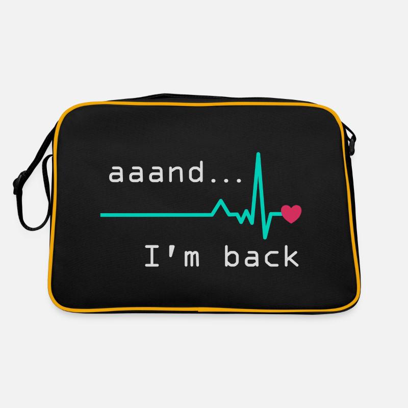 Uuand Je suis de retour, survivant d’une crise cardiaque Sac Retro
