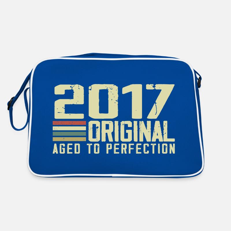 Né en 2017 - Vintage 2017 - 7e Anniversaire Rétro Sac Retro