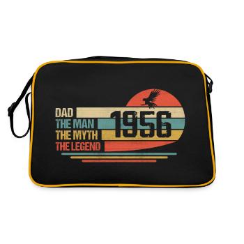 Meilleur Papa Du Monde Depuis 1956 Fête Des Pères - Sac Retro - noir/or - Dos