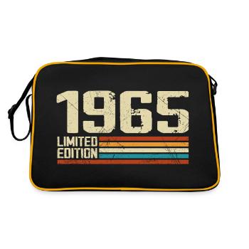 Vintage 1965 Anniversaire Rétro - Né en 1965 - Sac Retro - noir/or - Dos