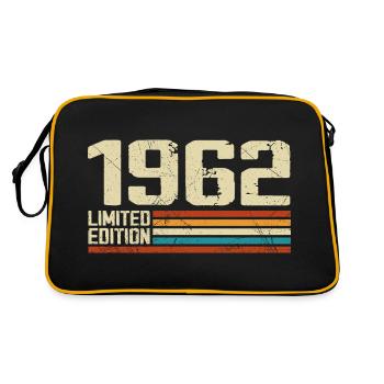 Vintage 1962 Anniversaire Rétro - Né en 1962 - Sac Retro - noir/or - Dos