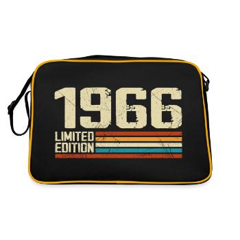 Vintage 1966 Retro Birthday - Born in 1966 - Retro Bag - black/gold - Back