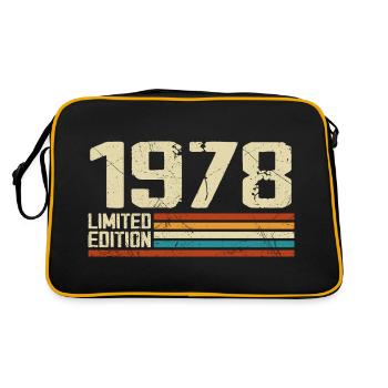 Vintage 1978 Anniversaire Rétro - Né en 1978 - Sac Retro - noir/or - Dos