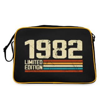 Vintage 1982 Retro Birthday - Born in 1982 - Retro Bag - black/gold - Back