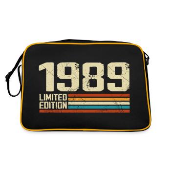 Vintage 1989 Anniversaire Rétro - Né en 1989 - Sac Retro - noir/or - Dos