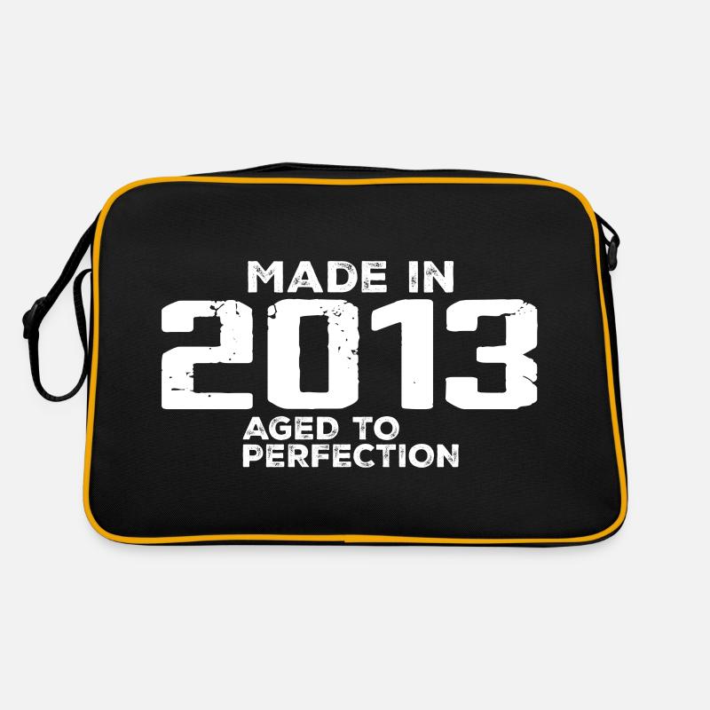 Vintage 2013 Retro Jubiläumsgeschenk - Retro Tasche - Schwarz/Gold