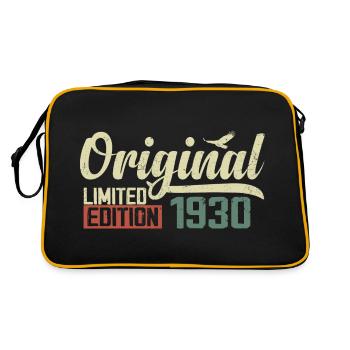 Né en 1930 Vintage Anniversaire Rétro 1930 Cadeau - Sac Retro - noir/or - Dos