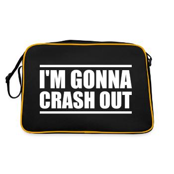 I'm going to crash out - Retro Bag - black/gold - Back