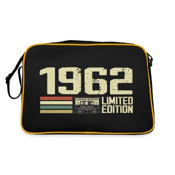 Né en 1962 - Vintage 1962 - 62e Anniversaire Rétro - Sac Retro - noir/or - Dos