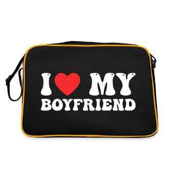 I Love My Boyfriend - Sac Retro - noir/or - Dos
