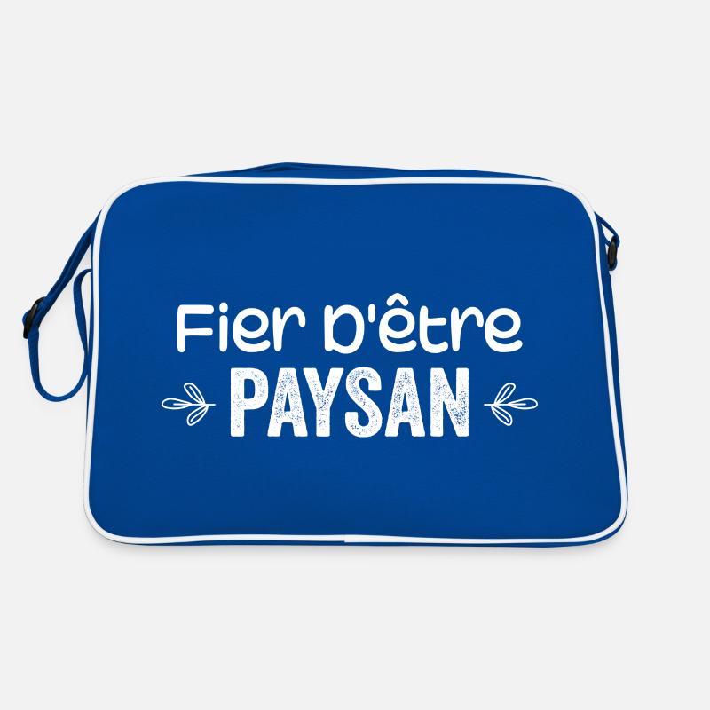 Proud to be a farmer Retro Bag
