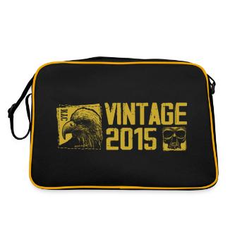 Vintage 2015 Retro Anniversary Gift 2015 - Retro Bag - black/gold - Back