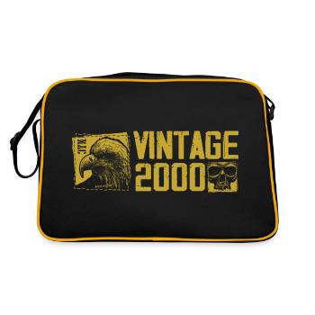 Vintage 2000 Cadeau Anniversaire Rétro 2000 - Sac Retro - noir/or - Dos