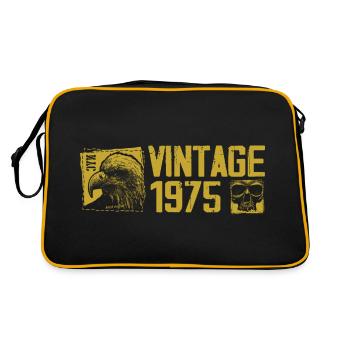 Vintage 1975 Cadeau Anniversaire Rétro 1975 - Sac Retro - noir/or - Dos