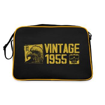 Vintage 1955 Retro Anniversary Gift 1955 - Retro Bag - black/gold - Back