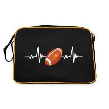 Rugby Battement De Coeur - Sac Retro - noir/or - Dos