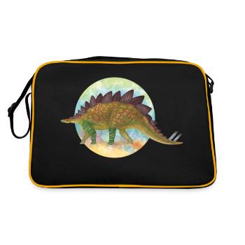 Covered Dinosaurs - Retro Bag - black/gold - Back