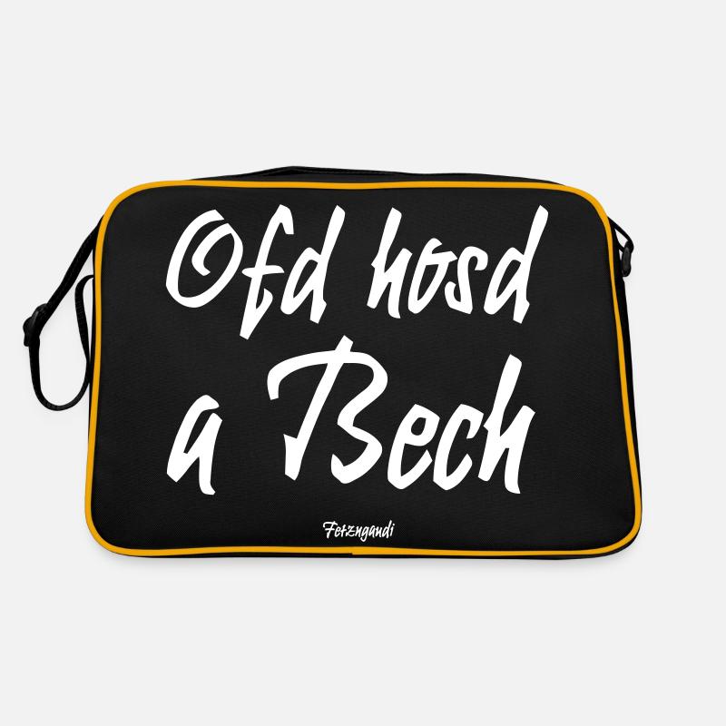 Ofd hosd a Bech - Retro Tasche - Schwarz/Gold