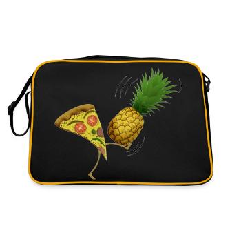 Pizza sans ananas - Sac Retro - noir/or - Dos