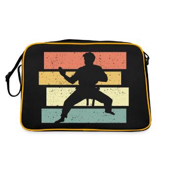 Légende du karaté rétro vintage de karaté - Sac Retro - noir/or - Dos