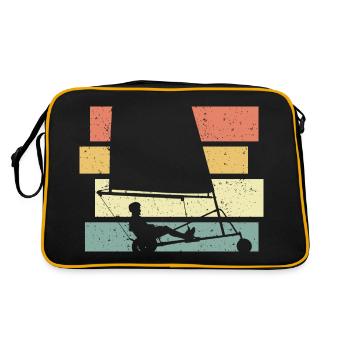 Voile de sable rétro vintage navigation de campagne - Sac Retro - noir/or - Dos