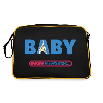Baby in progress - Retro Bag - black/gold - Back