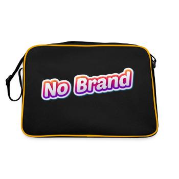 No Brand sticker style - Retro Bag - black/gold - Back