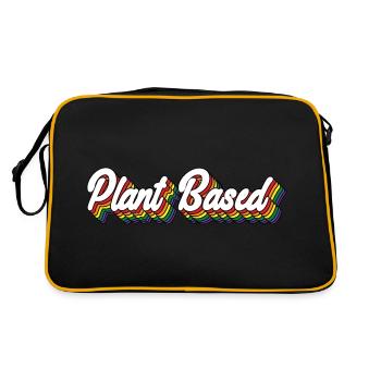 Plant Based Rainbow - Retro Bag - black/gold - Back