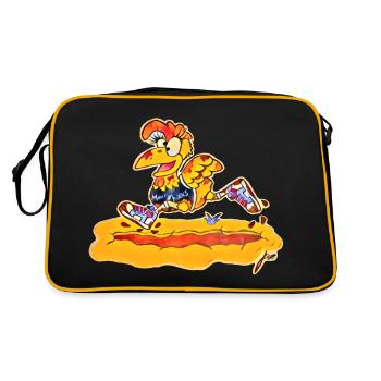 3000px 1 - Retro Tasche - Schwarz/Gold - Hinten