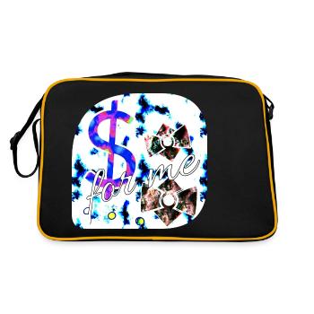 For me $ - Club WoW - Retro Bag - black/gold - Back