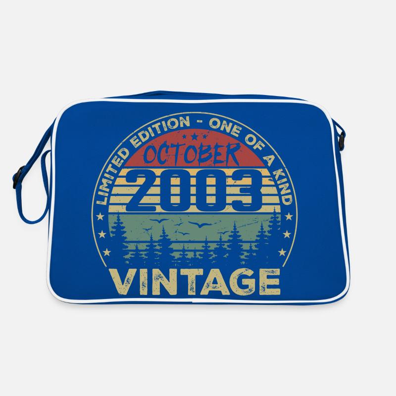 Vintage Anniversary Made in October 2003 Retro Bag