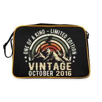 Anniversaire Octobre 2016 - Born in October 2016 - Sac Retro - noir/or - Dos