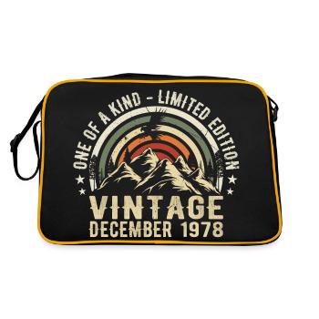 Décembre 1978 - Excellent depuis décembre 1978 - Sac Retro - noir/or - Dos