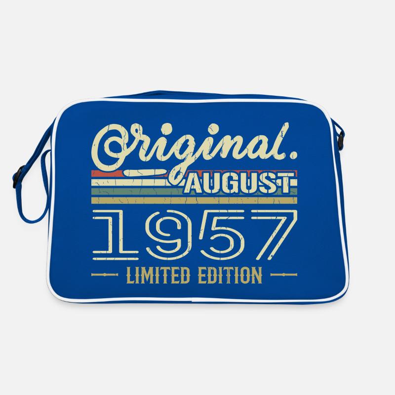 August 1957 Geburtstag August 1957 August 1957 Retro Retro Tasche