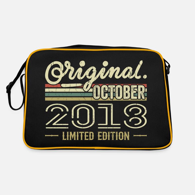 Born in October 2018 Retro Birthday October 2018 Retro Bag
