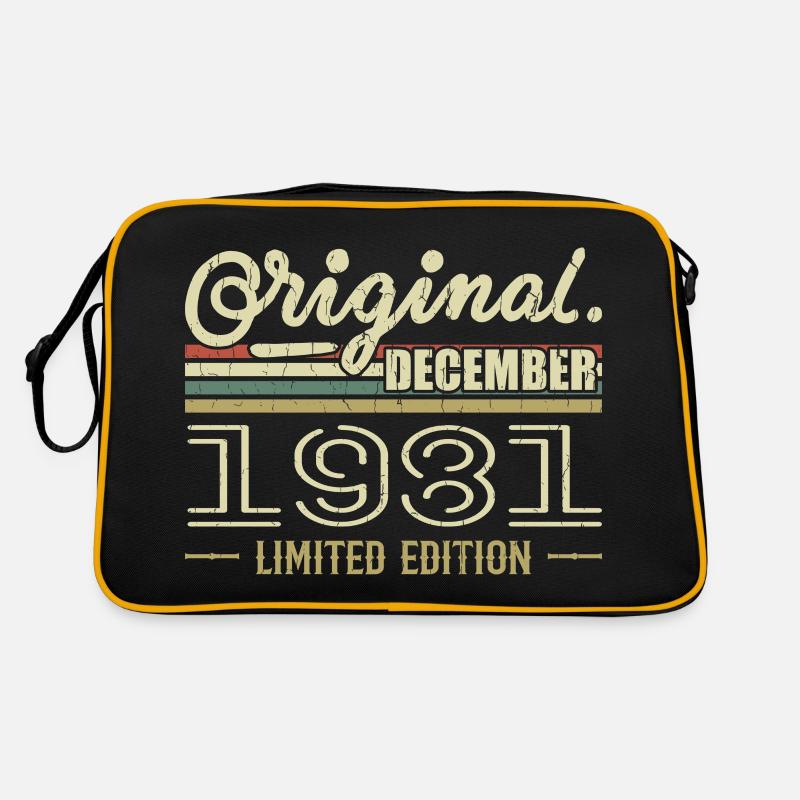 Décembre 1981 anniversaire Décembre 1981 Décembre Sac Retro