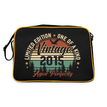 Vintage 2015 Rétro 2015 Cadeau D'anniversaire 2015 - Sac Retro - noir/or - Dos