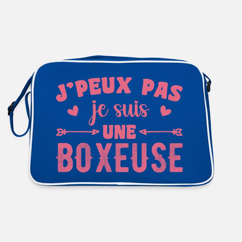 Ich kann nicht, ich bin Boxer Retro Tasche