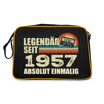 Legendary since 1957 - absolutely unique - Retro Bag - black/gold - Back