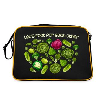 Inspirational Root Vegetables Motivational - Sac Retro - noir/or - Dos