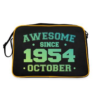 October 1954 - October 1954 Birthday Gift - Retro Bag - black/gold - Back