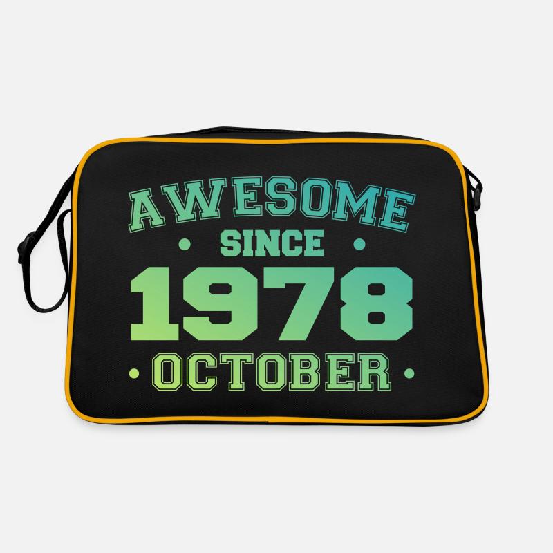 Octobre 1978 - Cadeau Anniversaire Octobre 1978 Sac Retro